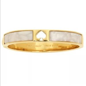 ♠️New Kate Spade Women's Hole Punch bracelet cream